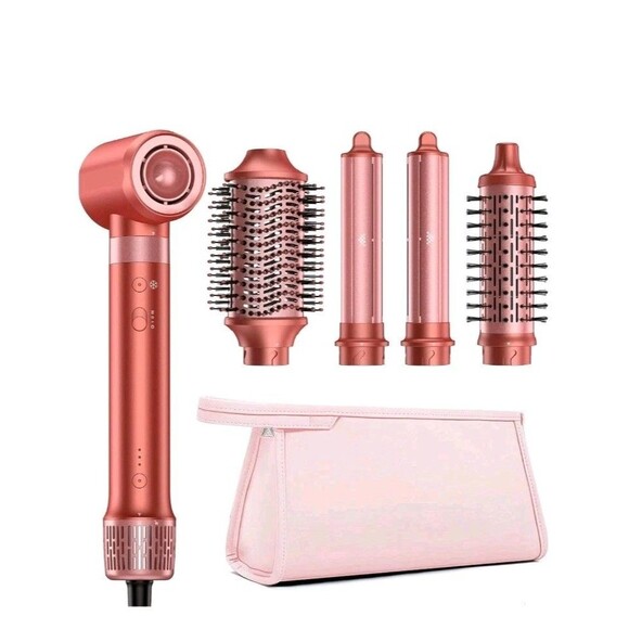 HITTIONA Other - 5 in 1 High-Speed Hair Dryer Brush Hot Air Hair Styler Multi Accessory